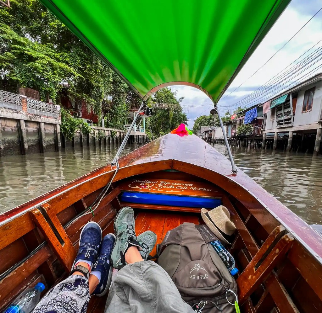 Canali di Thonburi a Bangkok